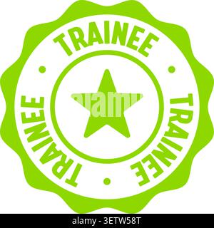trainee label sticker. Vector sign. trainee seal badge Stock Vector