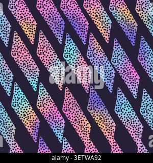Abstract trendy pattern with color doodle shapes Stock Vector