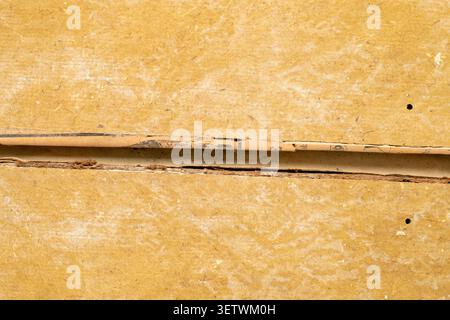 Distressed textures of old book covers, macro. Stock Photo
