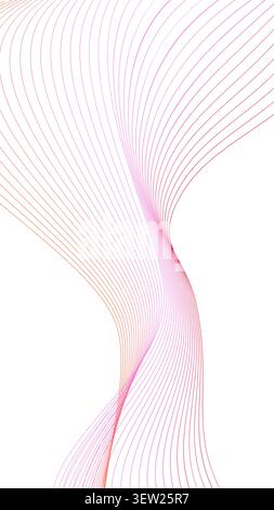 Abstract Pink Flowing Wave Line Background Vector Illustration Stock Vector