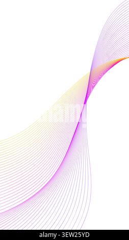 Abstract Pastel Wave Line Background Vector Illustration Stock Vector