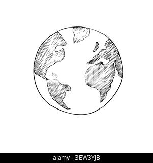 Vector drop of pure water dripping from the tap. Graphic bathroom faucet hand drawn illustration isolated on background. Zero waste, sustainable Stock Vector