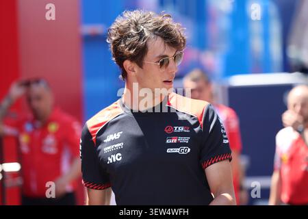 Oliver Bearman of Great Britain and Haas F1 walks in the paddock ahead of the Formula 1 Lenovo Austrian Grand Prix at Red Bull Ring in Spielberg, Austria on June 25, 2026 Credit: Piotr Zajac/Alamy Live News Stock Photo