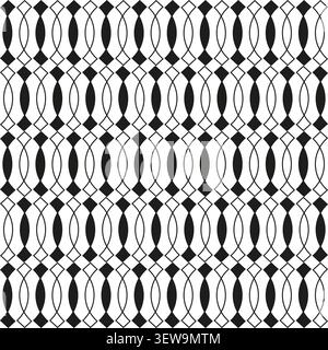 Geometric pattern forms pack features black vector woven grid shapes. Minimal collection visualizes abstract mesh. eps 10 Stock Vector