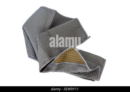 Polishing Lintfree Cloth Isolated on White Background Stock Photo