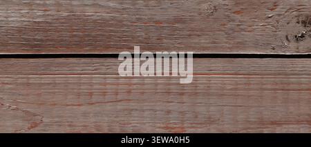 Weathered gray brown wood planks texture with horizontal grain and rustic barn surface Stock Photo