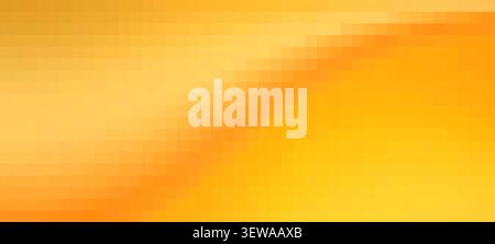 Gradient abstract background displaying orange and yellow pixels creating modern texture Stock Photo