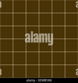 Brown Geometrical Grid Seamless Pattern Vector Stock Vector