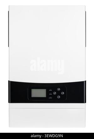Compact electrical equipment for optimizing solar energy consumption in home. Stock Photo