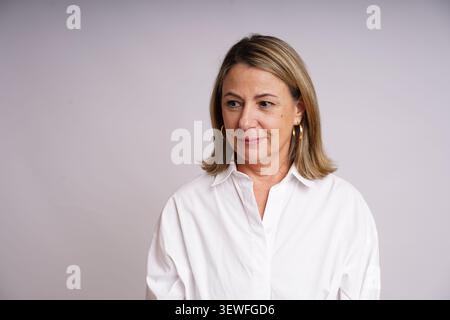 Real people expressing a range of human emotions, including thinking, success, confusion, surprise, madness, happiness, joy Stock Photo