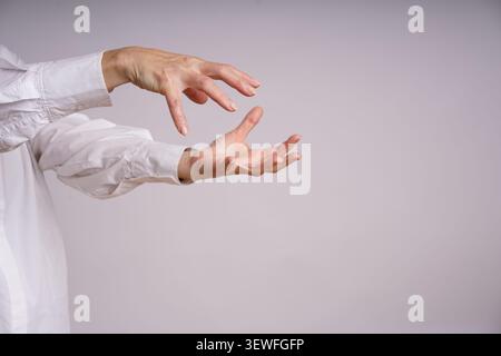 Real people expressing a range of human emotions, including thinking, success, confusion, surprise, madness, happiness, joy Stock Photo