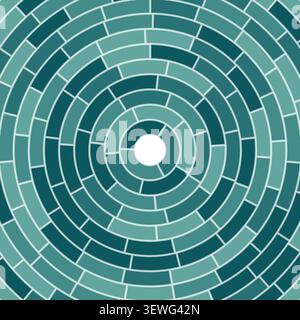 Solid cells in frame. Abstract pattern. Medium padding. Segments centered. Medium weight. Elegant vector image. Stock Vector