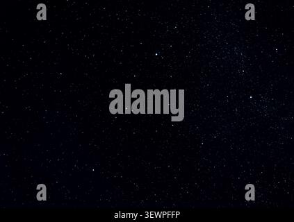 A clear night sky filled with countless glowing stars and constellations. Stock Photo