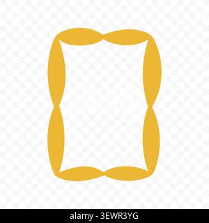 Playful Hand Drawn Frame Border Stock Vector