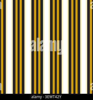 Black and Gold Stripes Seamless Pattern Design Stock Vector