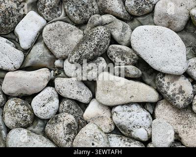 Natural River Stones Texture Seamless Rock Background Stock Photo