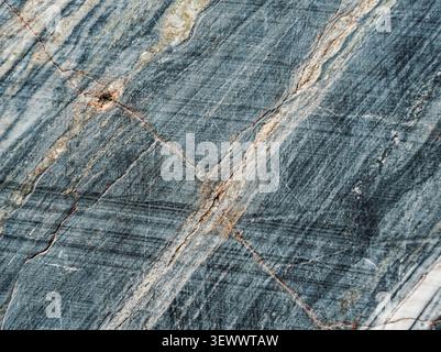 Abstract closeup of gray and white marble stone texture Stock Photo