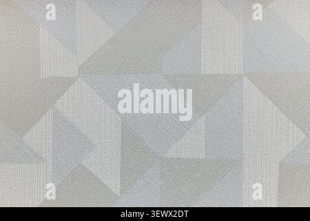 Light gray geometric textile fabric texture background Stock Photo