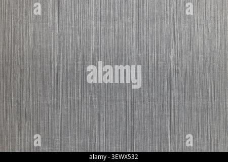Grey fabric texture with vertical weave pattern Stock Photo