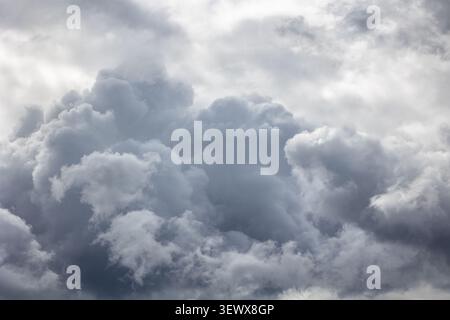 storm clouds. Dramatic dark gray sky background image. Stock Photo