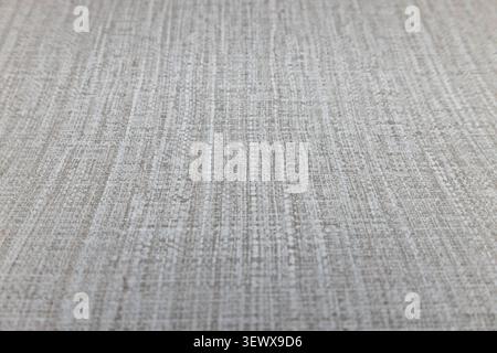 Grey fabric texture with vertical woven lines Stock Photo