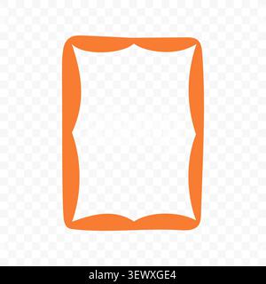 Playful Hand Drawn Frame Border Stock Vector