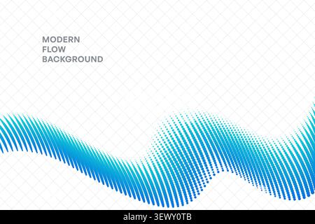 Clean Abstract Flowing Blue Particle Background for Corporate Presentation Stock Vector