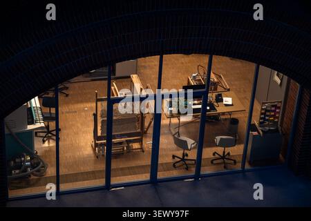 Interior of a modern textile design studio Stock Photo