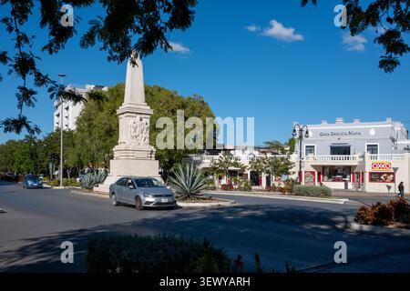 Paseo de Montejo in Merida Yucatan Mexico Stock Photo