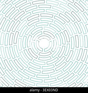 Segments centered. Abstract pattern. Simple cells outline. Heavy weight. Large padding. Classy vector illustration. Stock Vector