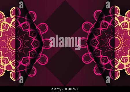 royal kaleidoscope mandala luxury background Stock Vector