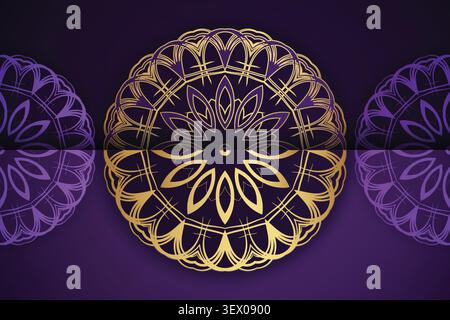 decorative luxury mandala wallpaper design Stock Vector