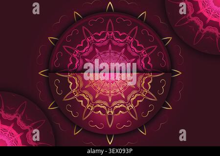 premium floral geometric mandala pattern Stock Vector