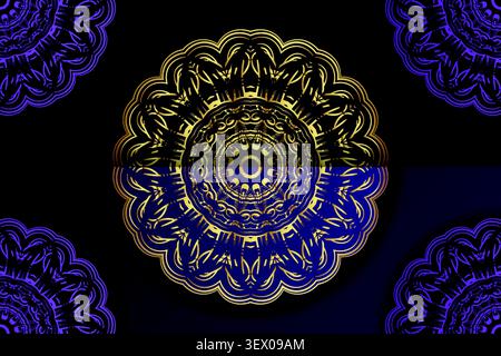 elegant abstract geometric mandala backdrop Stock Vector