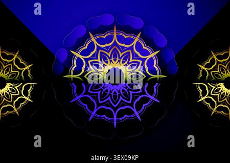elegant abstract islamic mandala wallpaper Stock Vector
