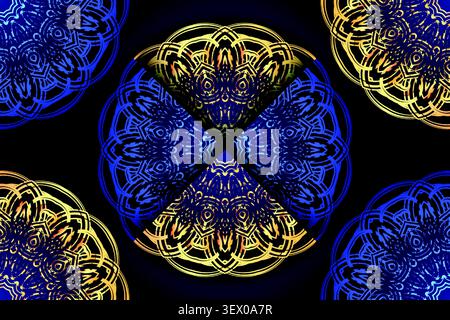decorative luxury mandala geometric wallpaper Stock Vector