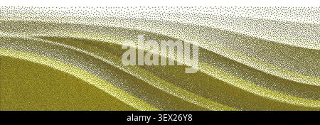 Green agricultural field pattern. Stock Vector