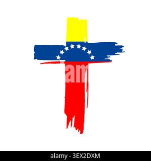 Pray for Venezuela Concept . Venezuela earthquake Hand drawn. Not AI, vector illustration Stock Vector