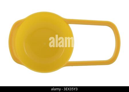 125 ml measuring cup in yellow Stock Photo
