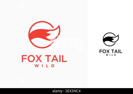 Fox tail logo symbol icon design Stock Vector