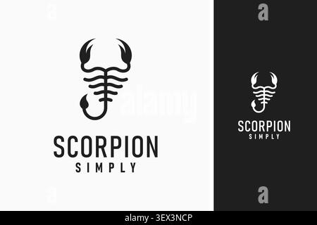 Simple scorpion logo symbol icon design Stock Vector