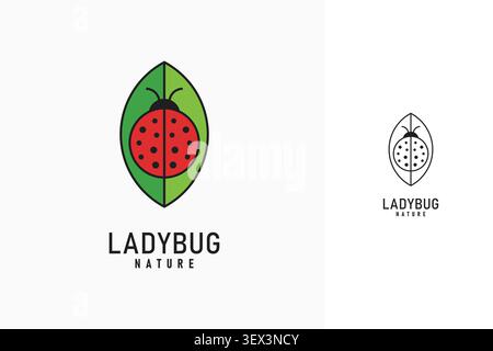 Ladybug logo symbol icon design Stock Vector