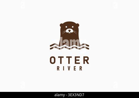 Otter logo symbol icon design Stock Vector
