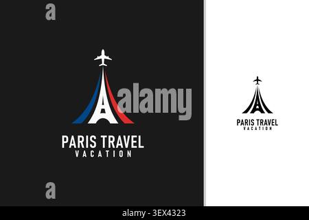 Paris travel logo symbol icon design Stock Vector