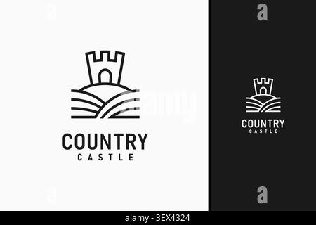 Country castle logo symbol icon design Stock Vector