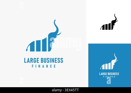 Business elephant logo symbol icon design Stock Vector