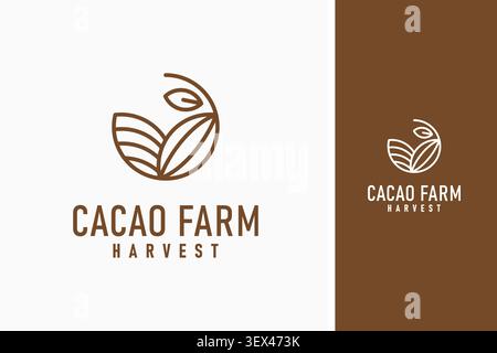 Cacao farm logo symbol icon design Stock Vector