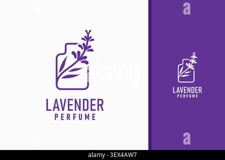 Lavender perfume logo symbol icon design Stock Vector