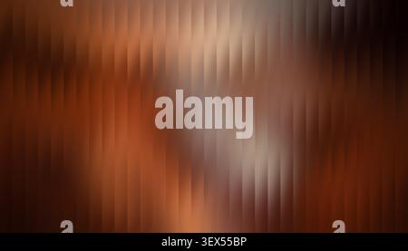 Abstract brown background showing vertical stripes and blurred geometric shapes, creating a modern pattern and texture Stock Photo