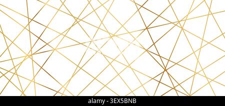 Straight diagonal lines form chaotic geometric pattern vector illustration background. Stock Vector